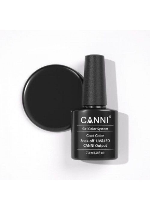 CANNI HYBRID NAIL COLOR N.161 PURE BLACK 7.3ML